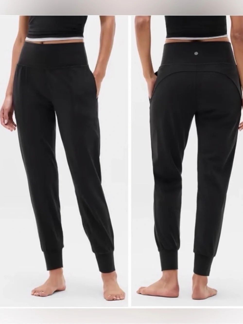 Athleta Salutation Black Jogger Women’s Size L